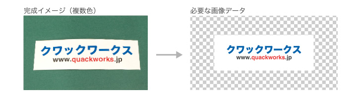 完成メージとデザインデータの色について（複数色）