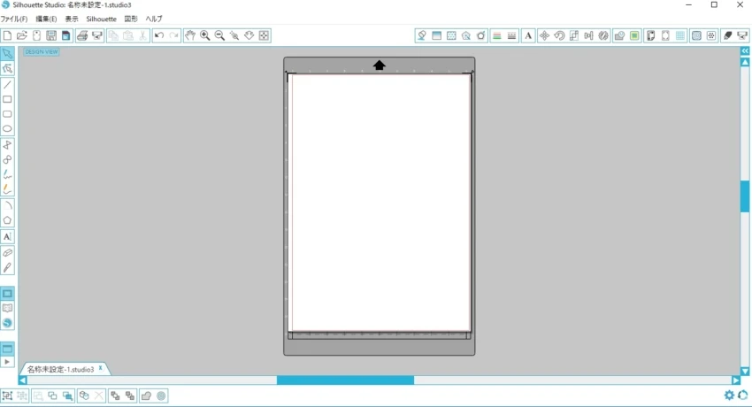 silhouette studioの操作画面