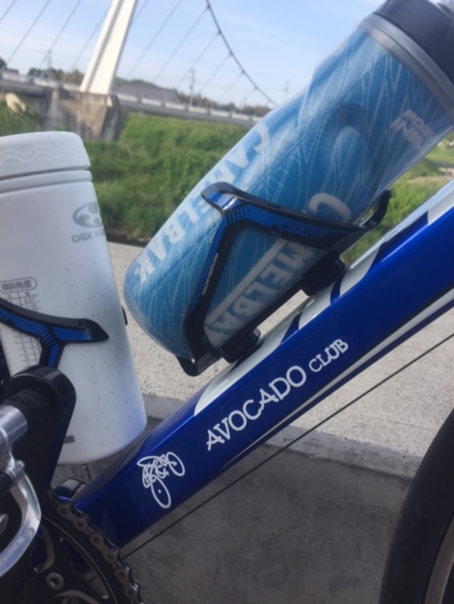 自転車に貼ったカッティングシート