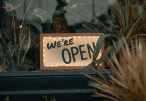 WE'RE OPEN