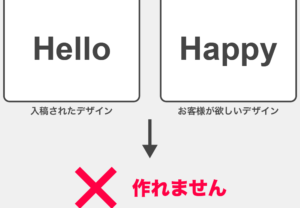 デザインにない文字