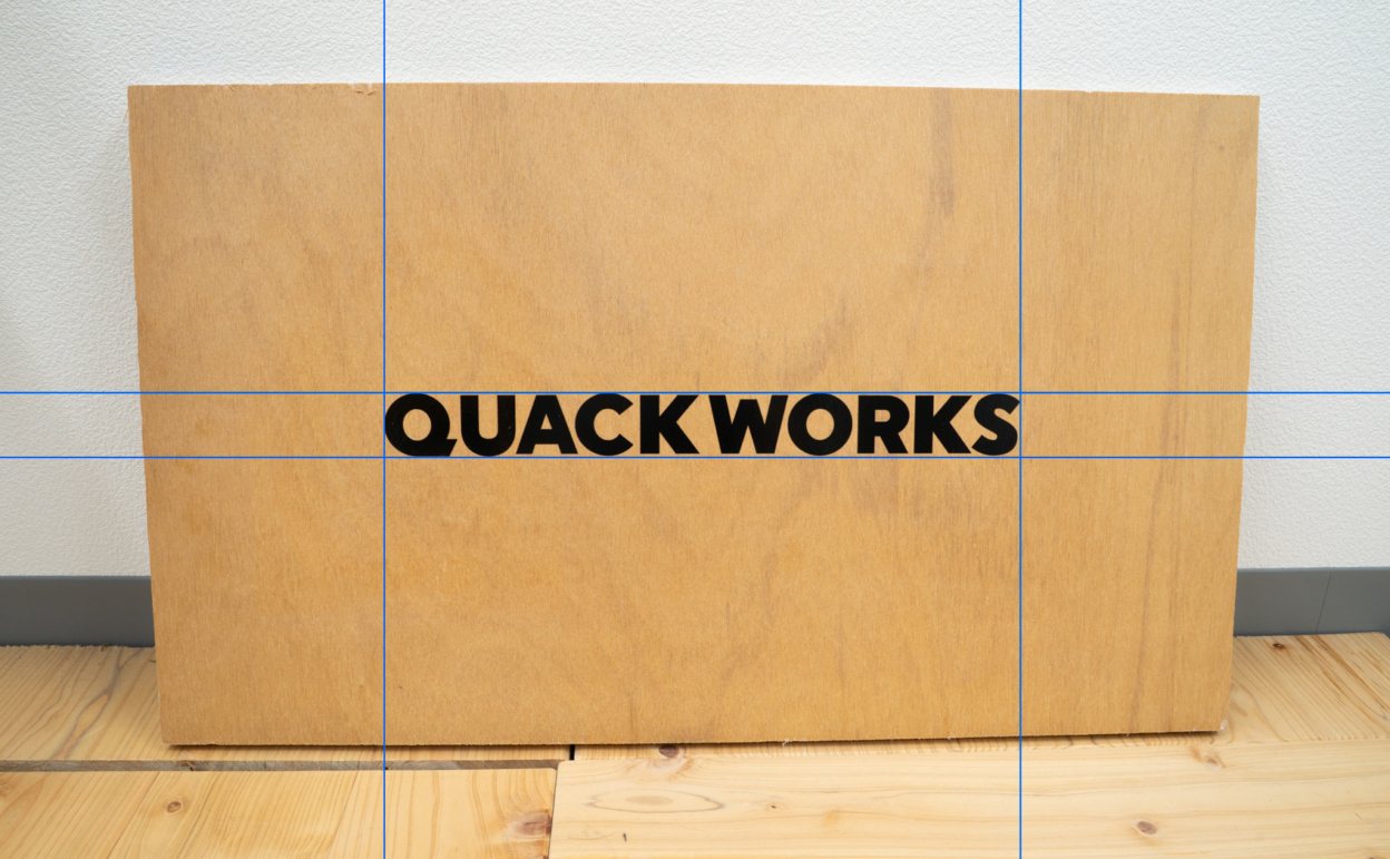 撮影した写真に補助線を入れた